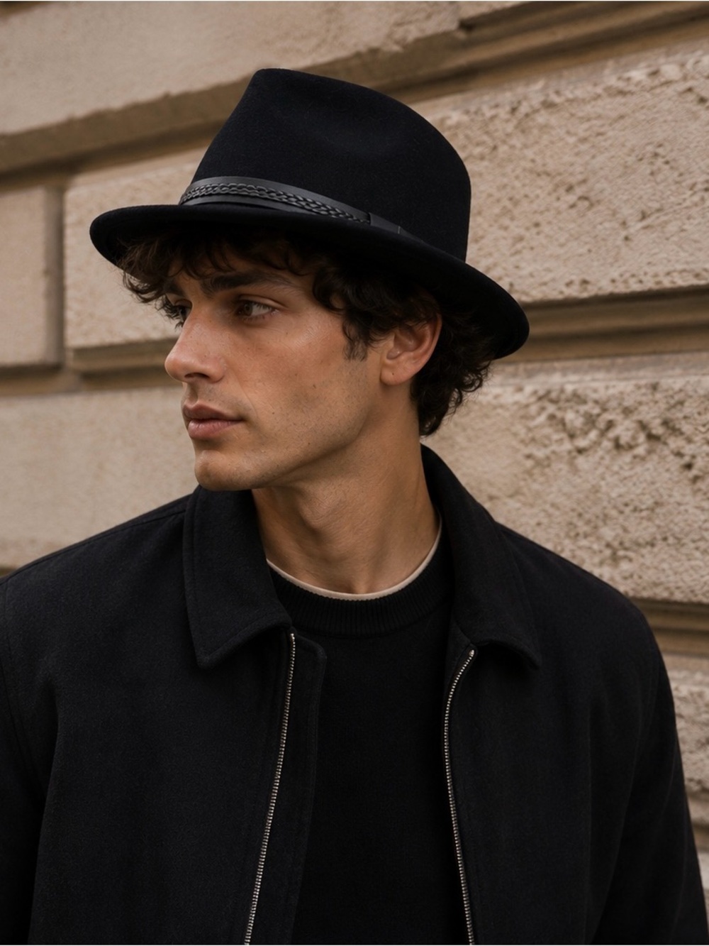 Tilley Hat Black Wool Felt Unisex